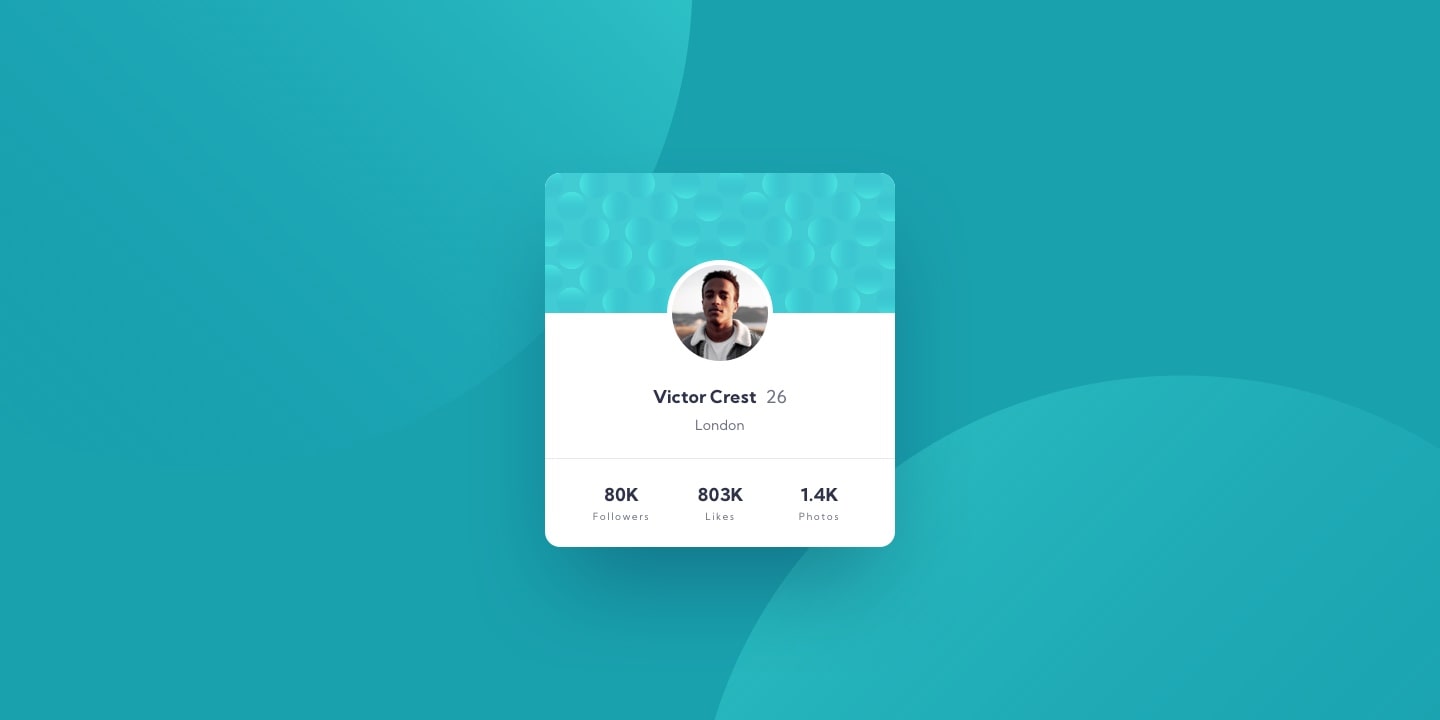 Profile Card Design